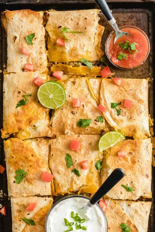 Sheet Pan Quesadillas