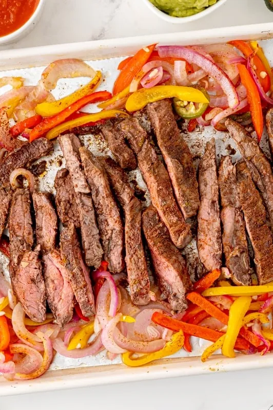 Sheet Pan Steak Fajitas