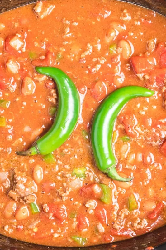 Slow Cooker Hot Chili
