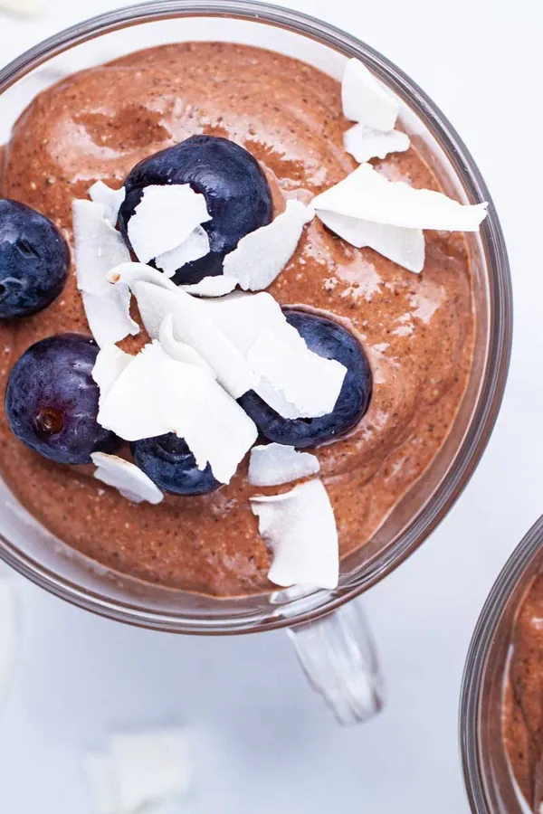 Smooth Blended Chocolate Chia Mousse