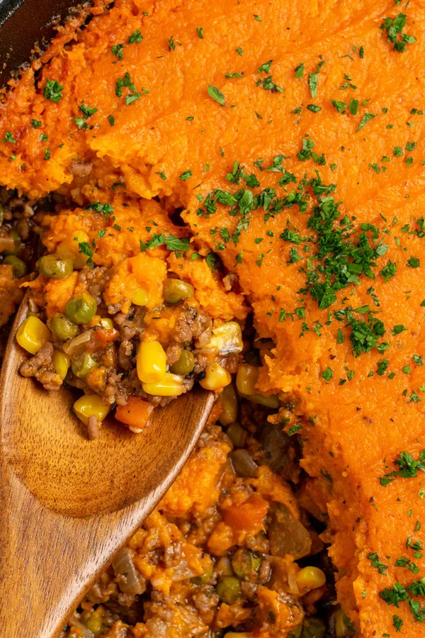 Sweet Potato Shepherd's Pie Skillet