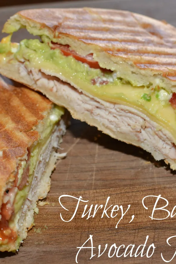 Turkey, Bacon, and Avocado Panini
