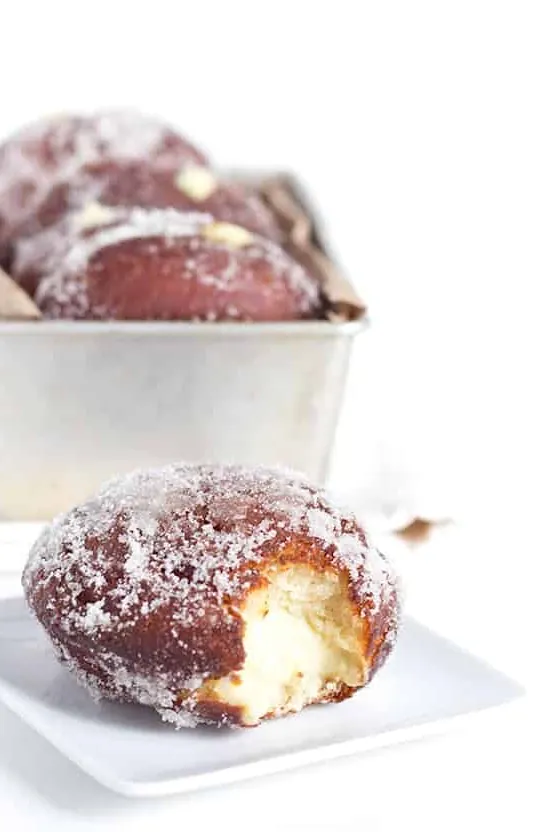 Vanilla Cream-Filled Donuts