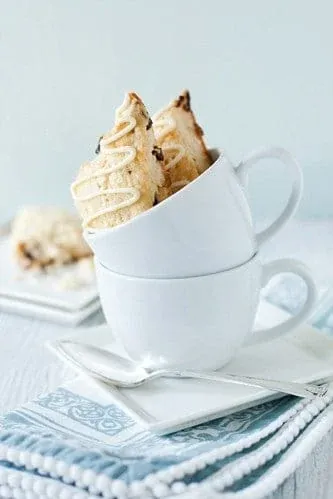 White Chocolate Cherry Scones