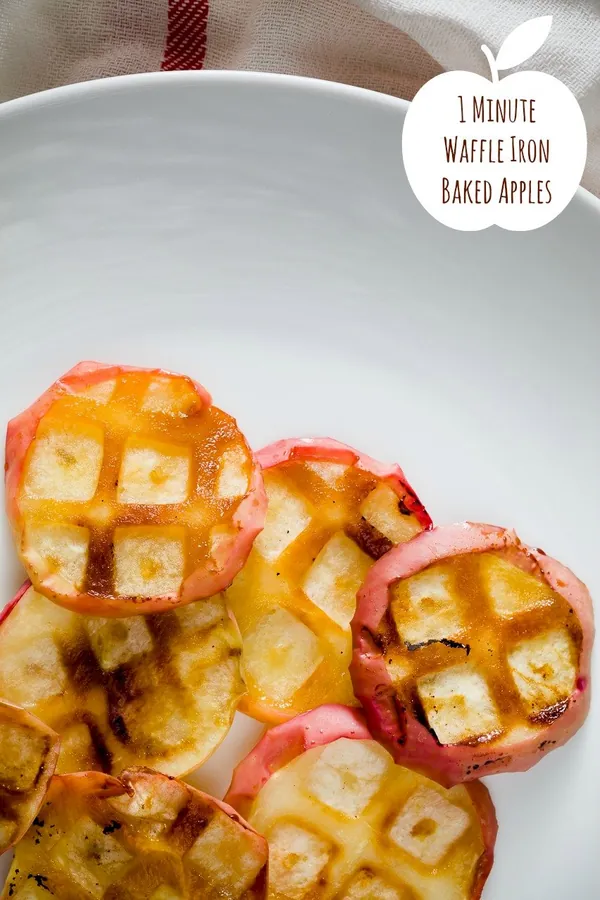 Baked Apples in a Waffle Iron