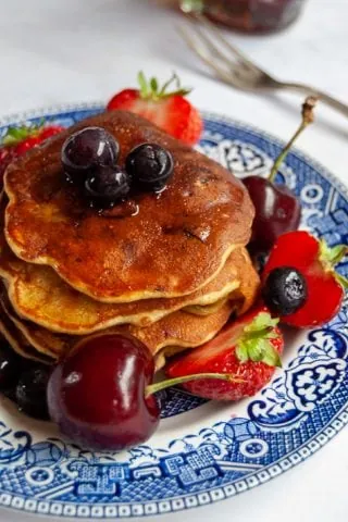 Banana and Blueberry Pancakes