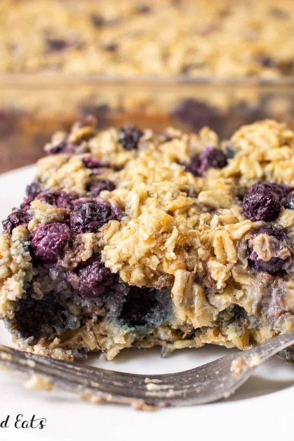 Banana Blueberry Baked Oatmeal