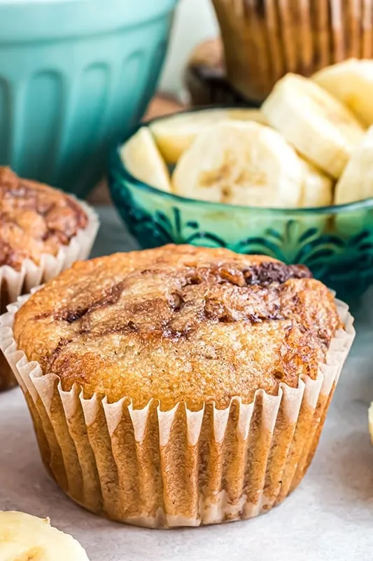 Banana Nutella Muffins
