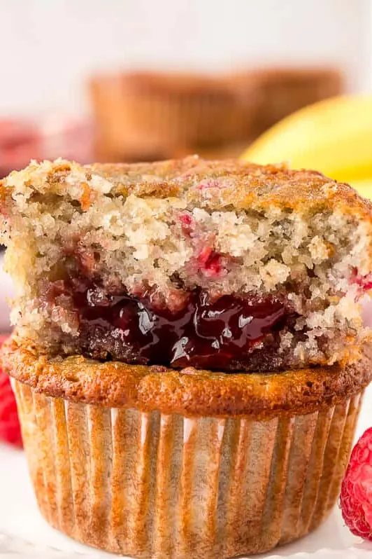 Banana Raspberry Muffins