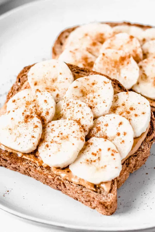 Banana Toast with Peanut Butter, Honey & Cinnamon