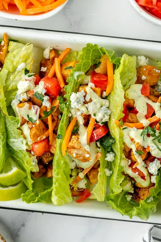 BBQ Chicken Lettuce Wraps
