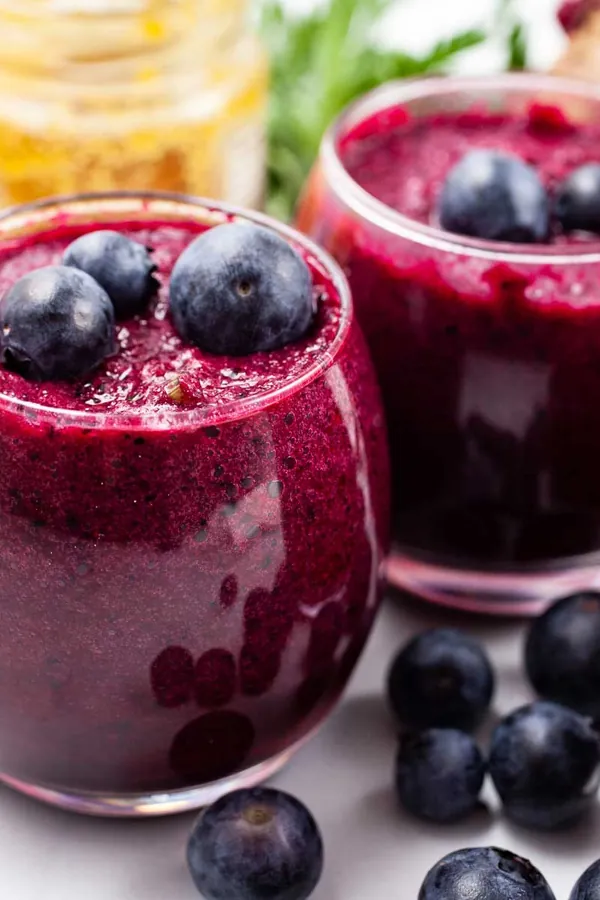 Beet And Blueberry Smoothie Shots