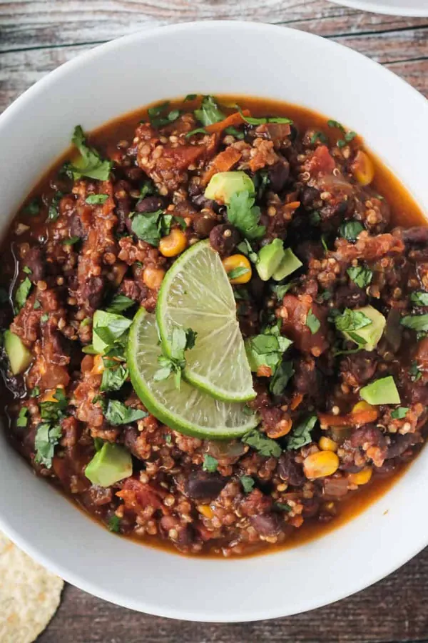 Black Bean Quinoa Chili