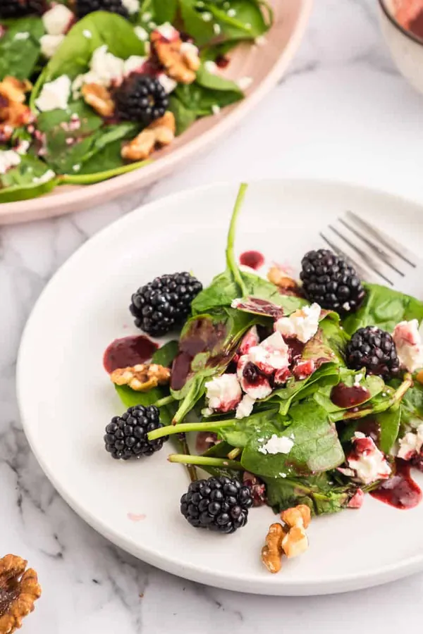 Blackberry Salad with Blackberry Vinaigrette