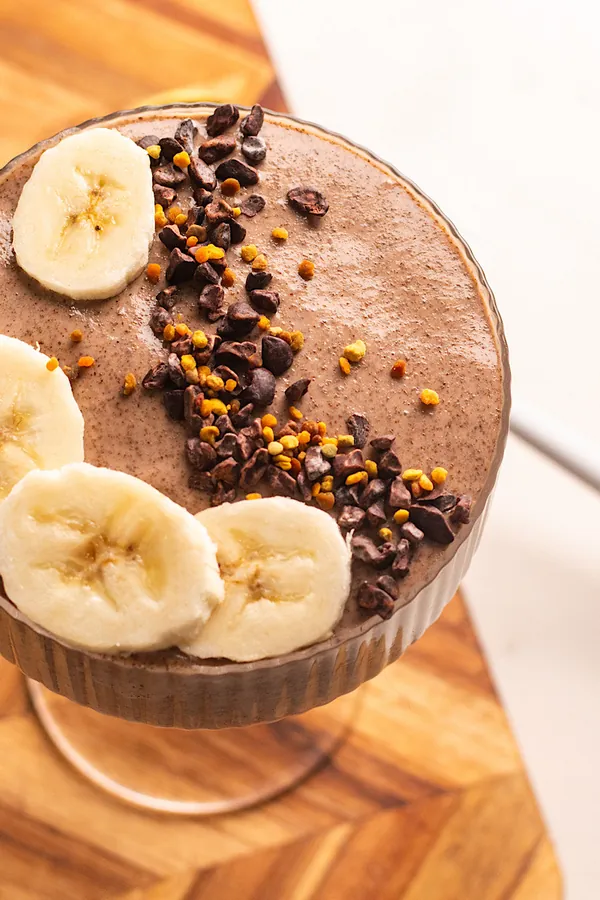Blended Banana Chia Pudding (high protein)