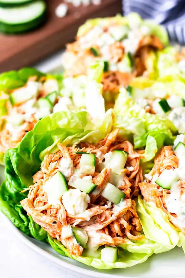 Buffalo Chicken Lettuce Wraps
