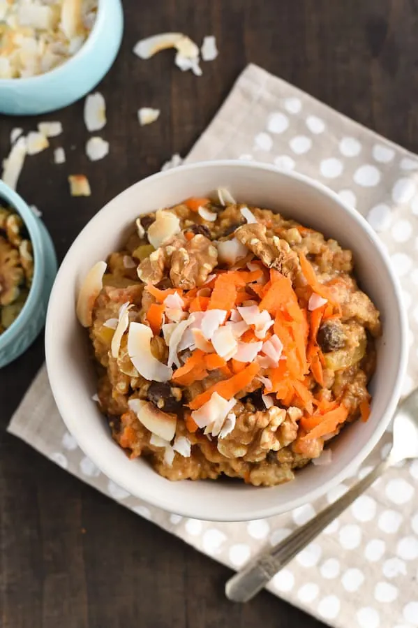 Carrot Cake Steel Cut Oats
