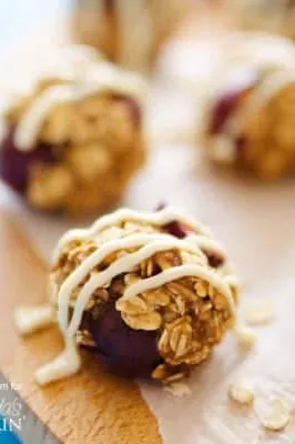 Cherry Cheesecake Energy Bites