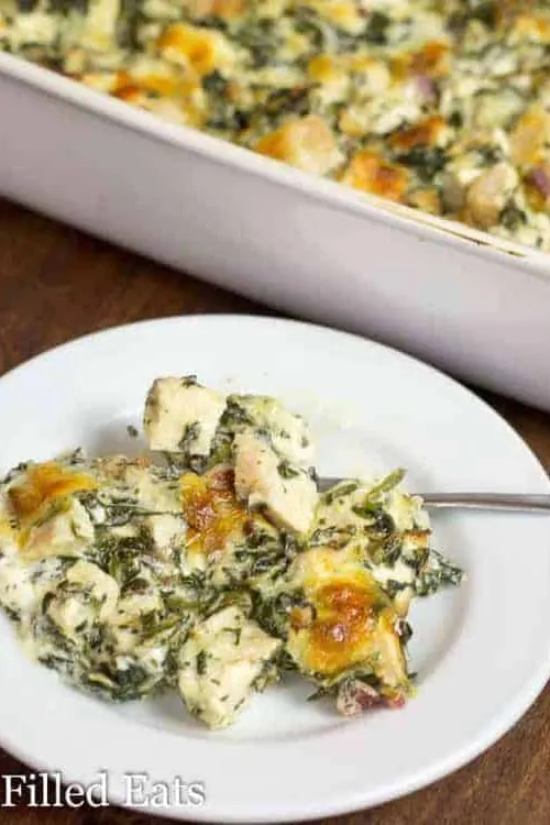 Chicken Bacon Caesar Casserole