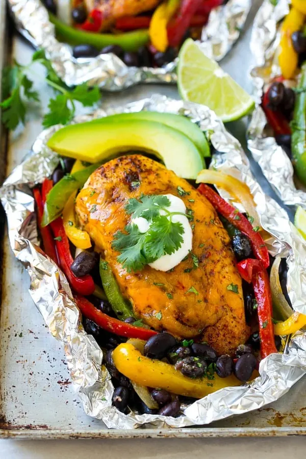 Chicken Fajita Foil Packets