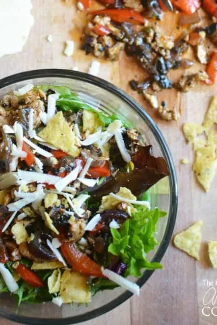 Chicken Fajitas Salad