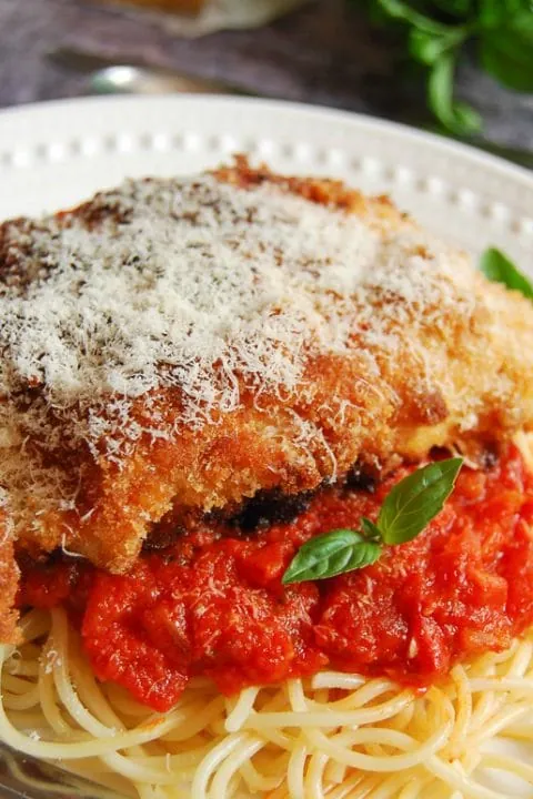 Chicken Milanese With Spaghetti