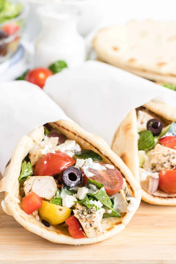 Chicken Pitas