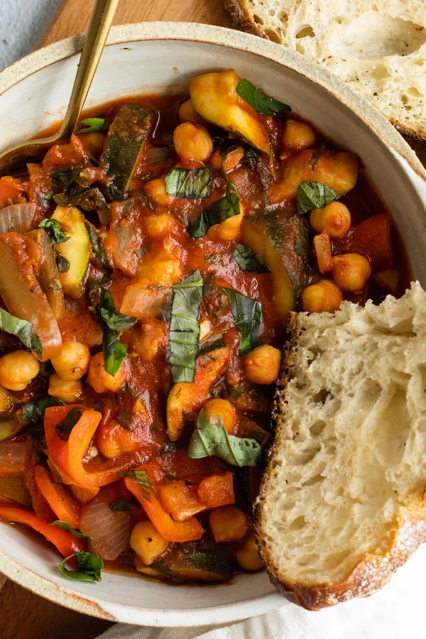 Chickpea Ratatouille Without Eggplant