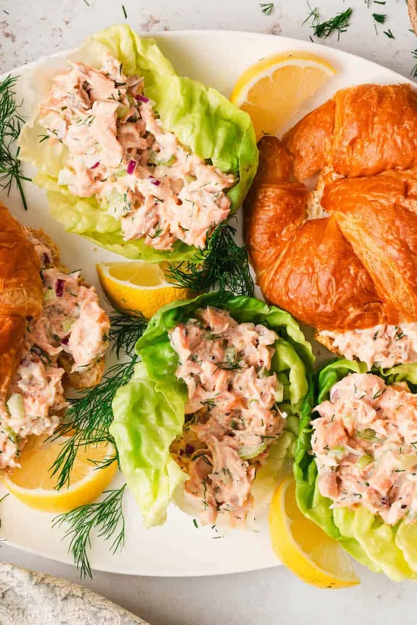 Cold Salmon Salad with Mayo