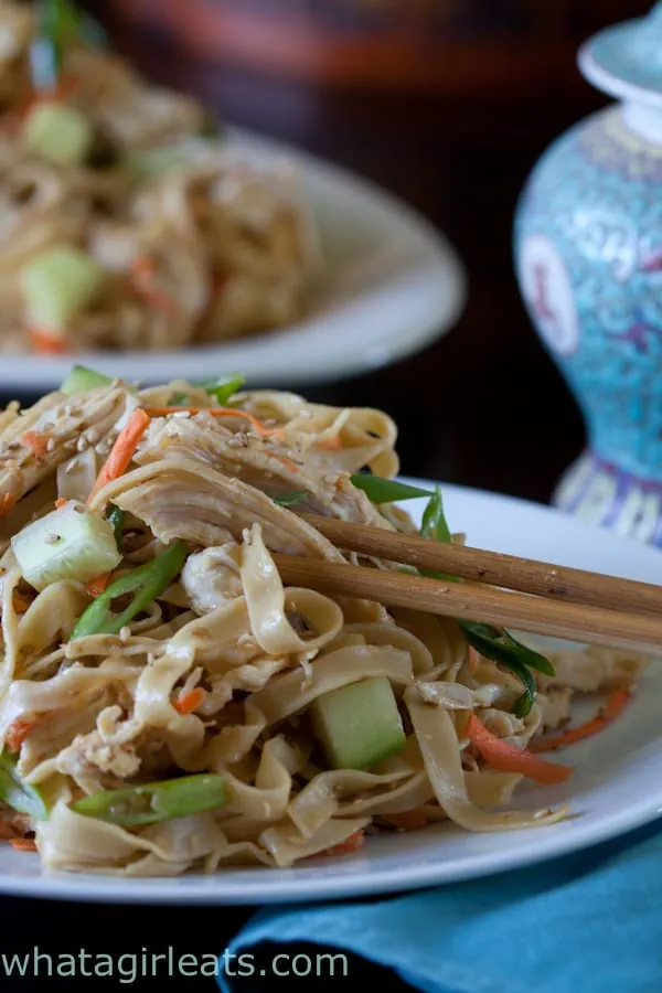 Cold Sesame Noodles Chicken Salad