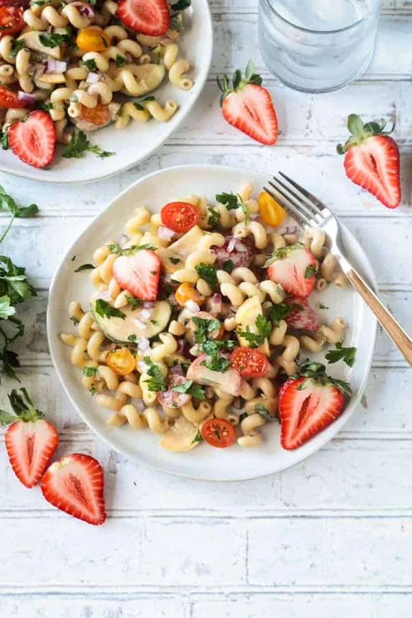 Creamy Balsamic Summer Pasta Salad
