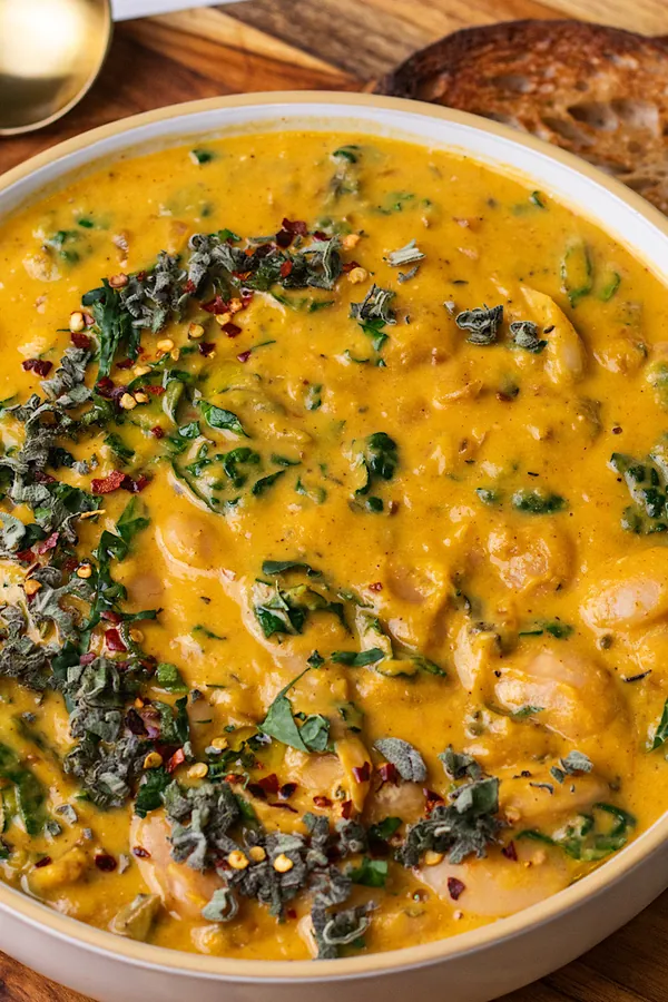 Creamy Butternut Squash Ricotta Butter Beans