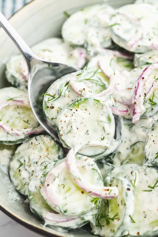 creamy cucumber salad