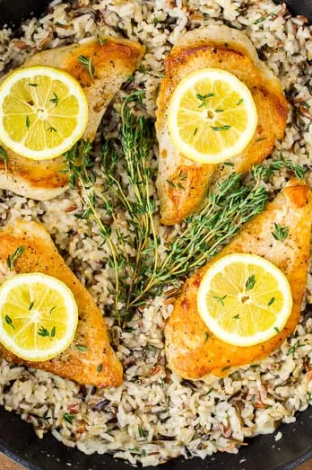 Creamy Lemon Chicken and Rice