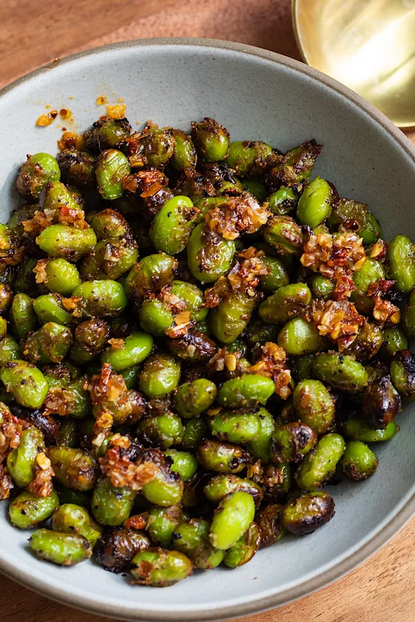 Crispy Air Fryer Frozen Edamame