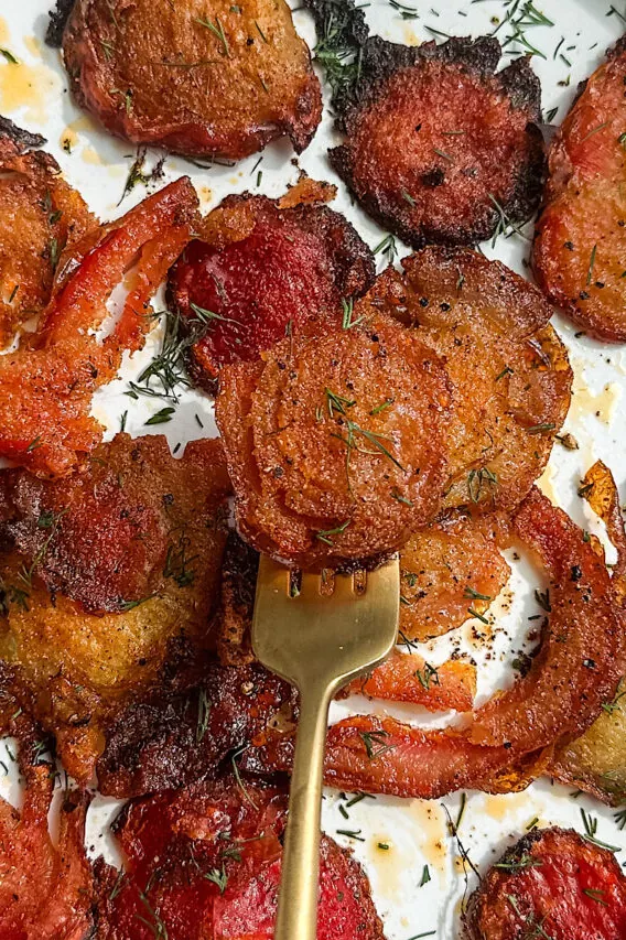 Crispy Baked Smashed Beets