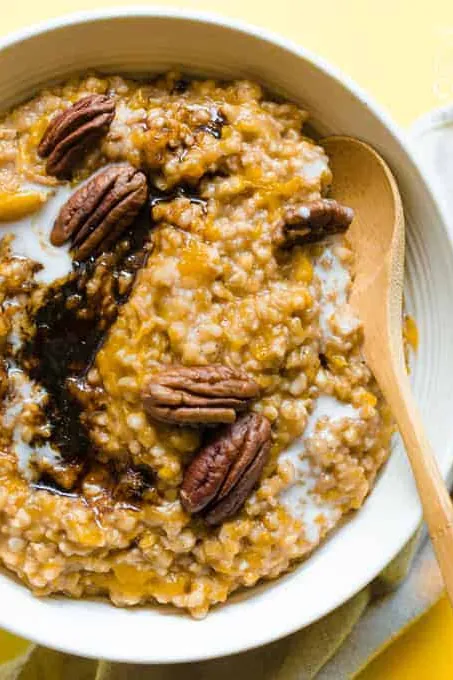 Crockpot Butternut Squash Oatmeal