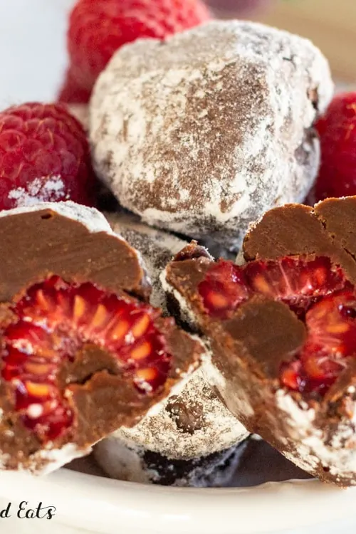 Dark Chocolate Raspberry Truffles