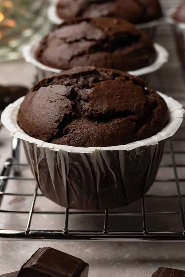 Double chocolate muffins