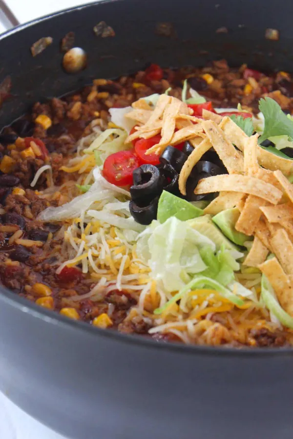 Easy Dinner Ideas: Ground Beef Enchilada Skillet