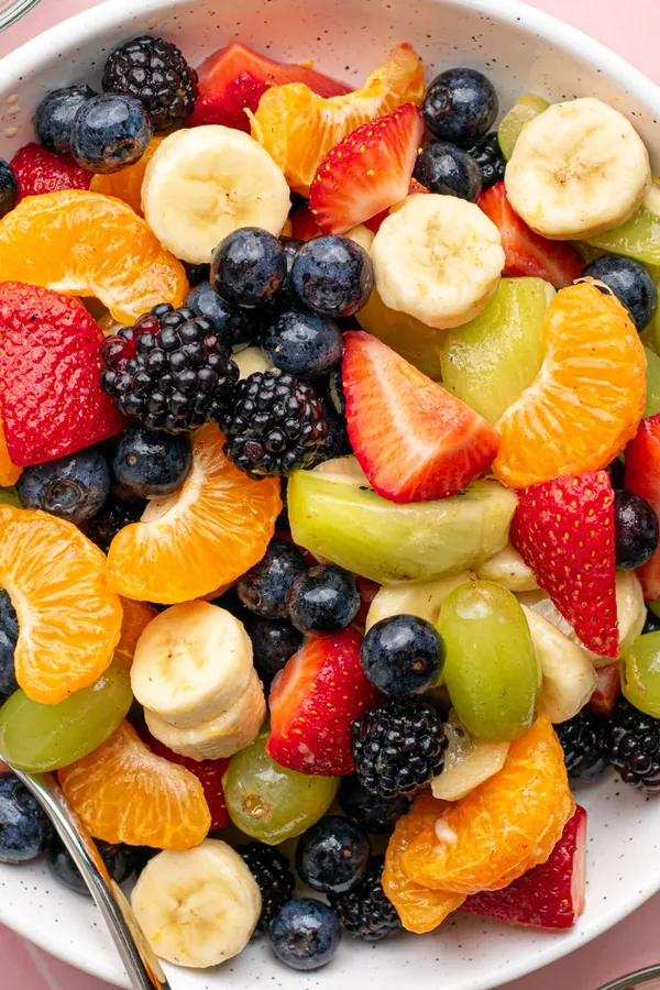Fruit Salad with Orange Juice Dressing