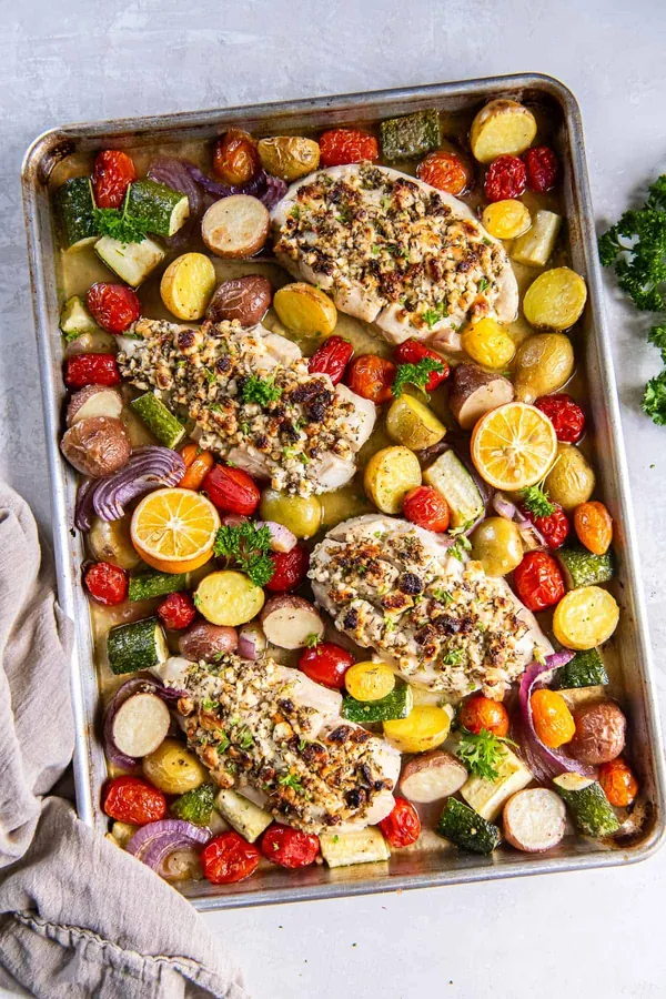 Greek Sheet Pan Chicken
