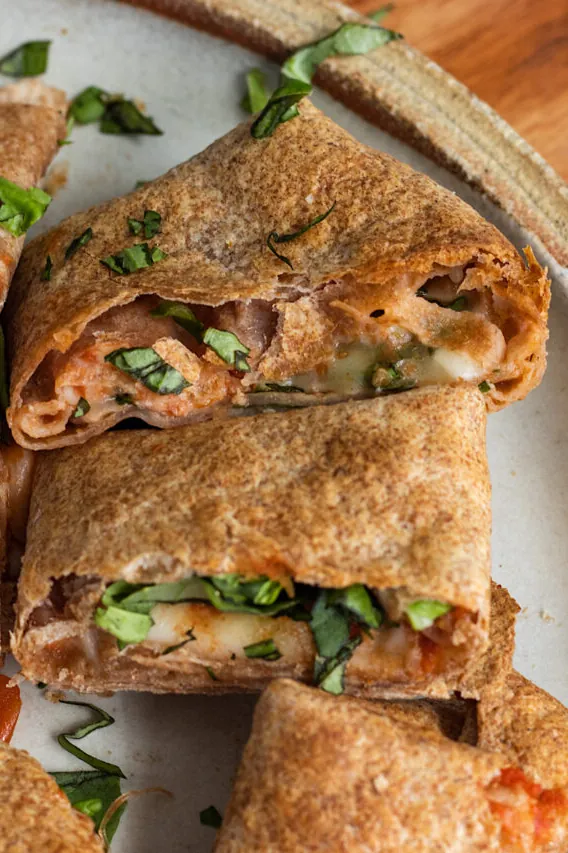 Healthy Air Fryer Tortilla Pizza Rolls