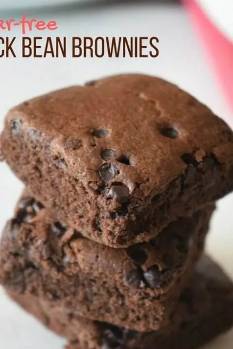 Healthy Black Bean Brownies (Sugar free, flourless) - With VIDEO!