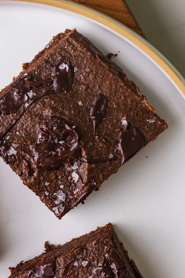 Healthy Pumpkin Oat Flour Brownies