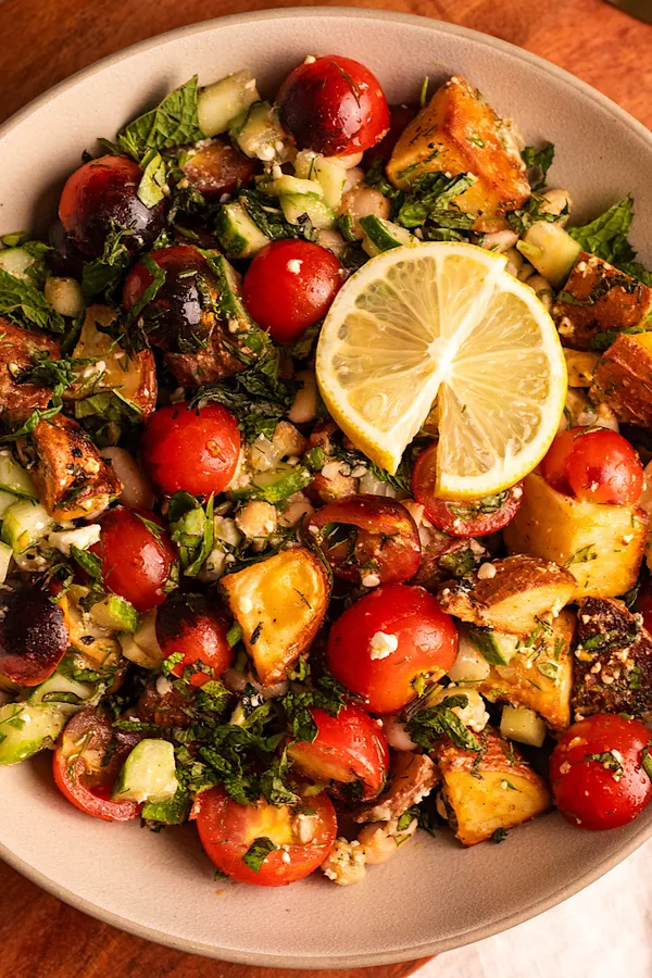 Herby Crispy Potato and White Bean Salad