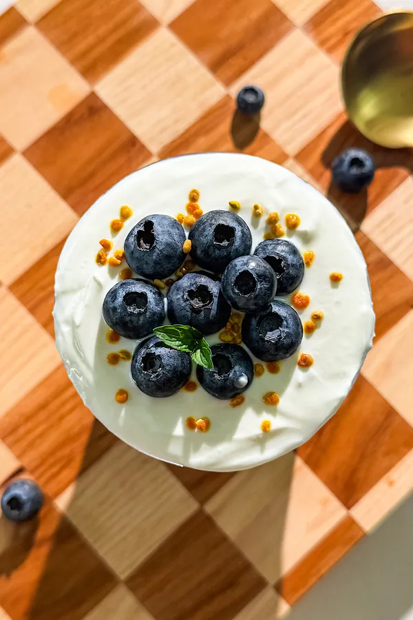 High Protein Blueberry Vanilla Chia Pudding