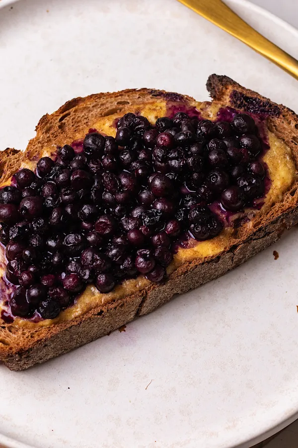 High protein cottage cheese cheesecake toast