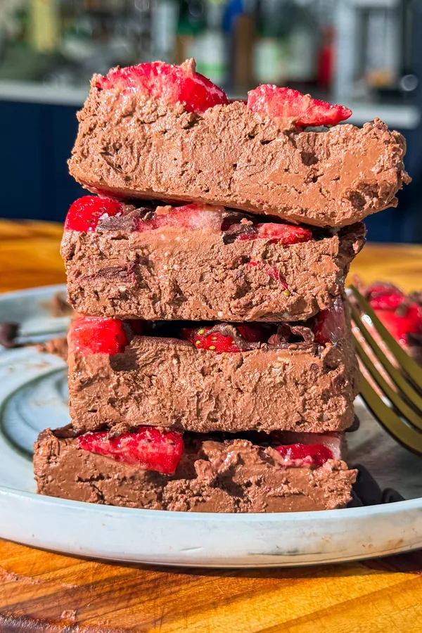 High Protein Cottage Cheese Strawberry Fudge