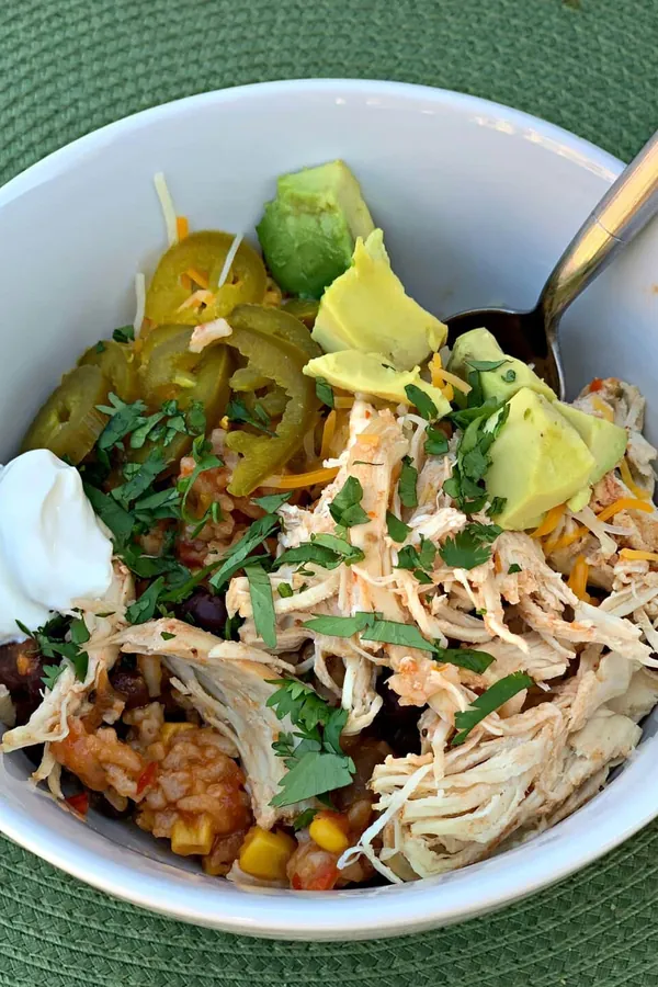 Instant Pot Chicken Taco Bowls